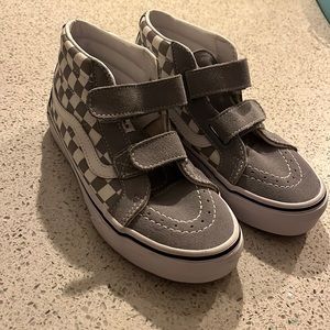 Kids high top checkered vans!